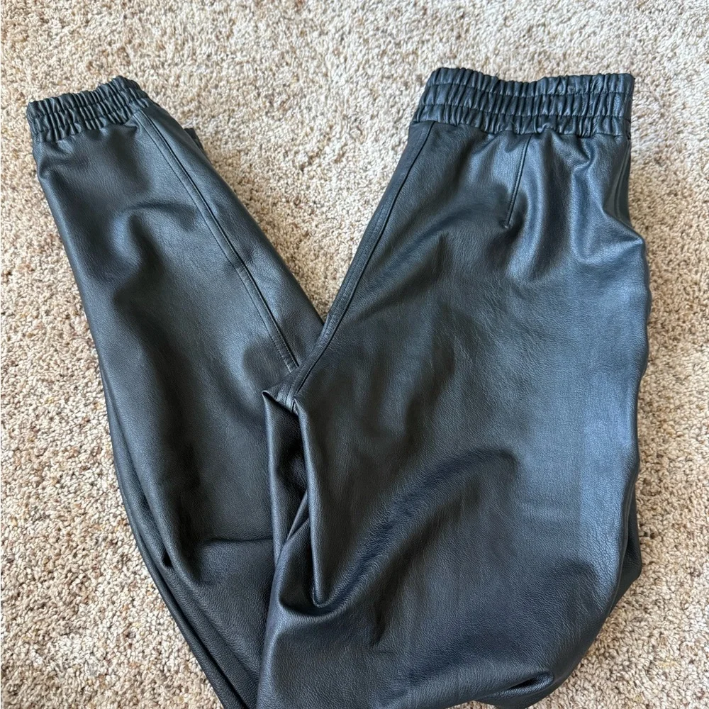 SPANX Faux-Leather Joggers